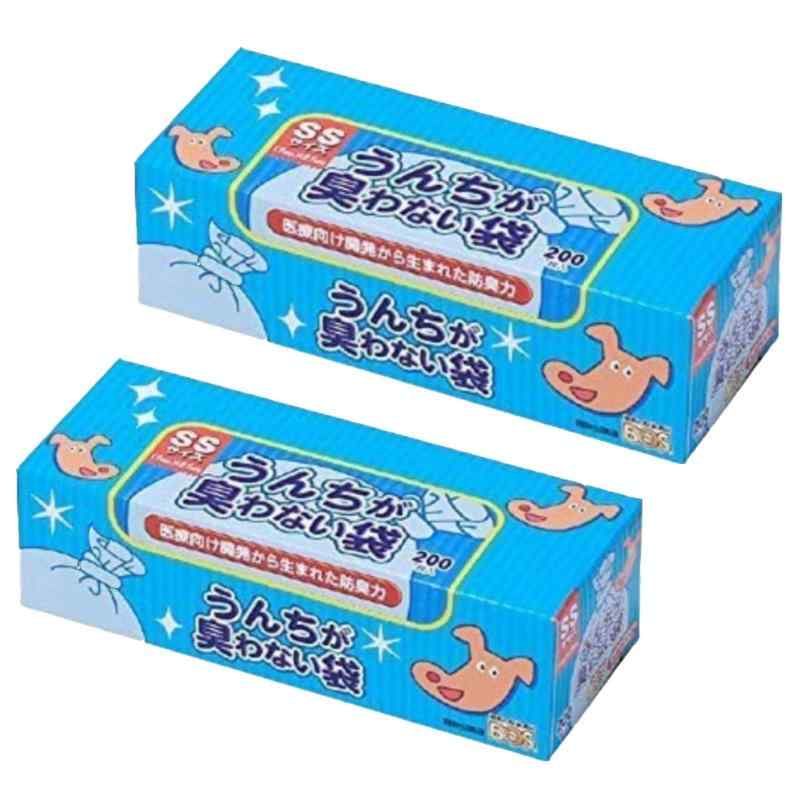 うんちが臭わない袋BOS ペット用箱型 SS 200枚 × 2個原産国 : 日本色: blueパッケージ重量: 0.82 kg