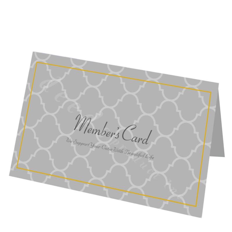 DEEDS 紙製ポイントカード 50マス PCA-019 100枚 / ショップカード スタンプカード 美容室 サロン ネイ..