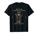 トリプルムーン女神タロットカード 魔女 異教徒 ヘカテ Tシャツ