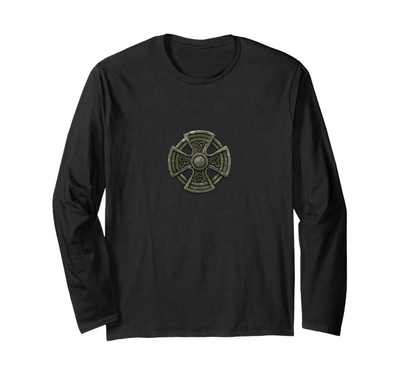 ケルト十字架 中世のシンボル ケルトバイキング 長袖Tシャツ