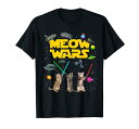 Cool Funny Cats Wars Cartoon Anime Illustration Graphic Tシャツ