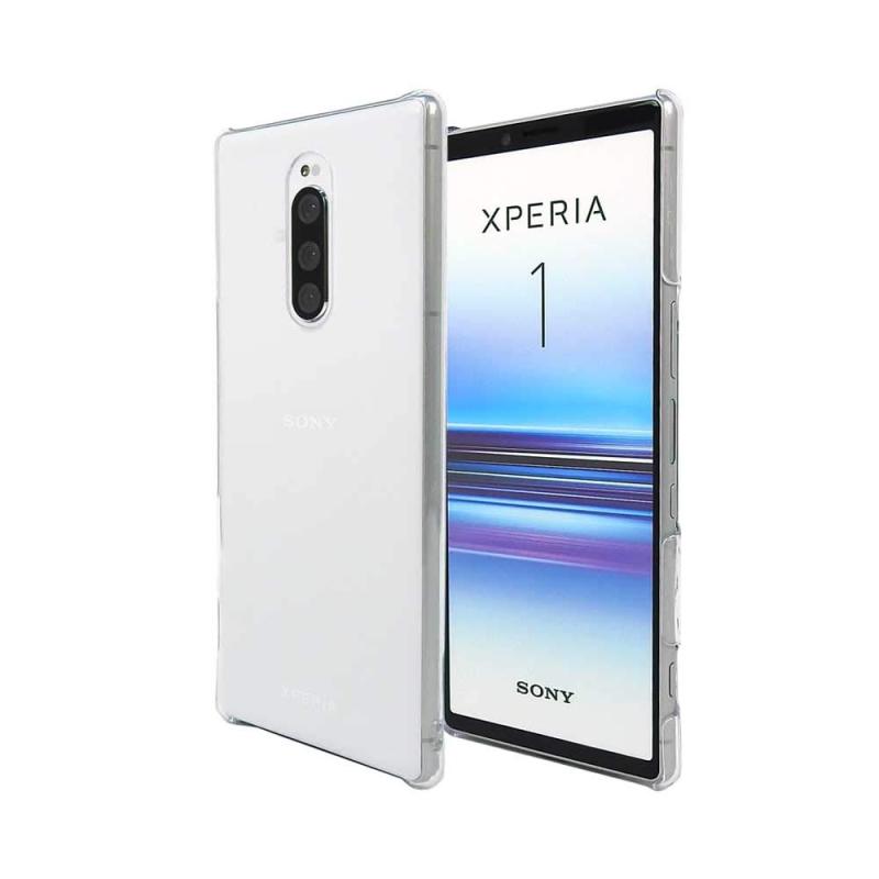 Rakuten - Xperia 1 スマホケース SO-03L SOV40 クリア カバー 耐衝撃 薄型 耐熱性 シンプル 高光沢 軽量 ハード ポリカーボネート ストラップホール付 【Provare】 (Xperia 1, クリア)