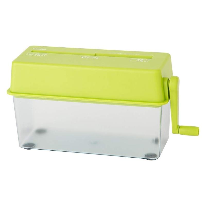 ナカバヤシ クルッキル クロス ハンドシュレッダ NSH-E02GN グリーン