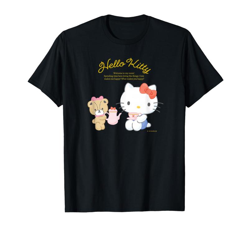 Rakuten - ハローキティ ハピネスマイルーム Tシャツ