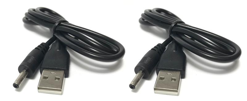 Access 【 外径3.5mm 内径1.35mm 80cm x 2本 】USB 5V DC電源供給ケーブル オス アダプタケーブル DC延長コード 電源ケーブル 20AWG 電流3A (外径3.5mm 内径1.35mm) DY33-2P