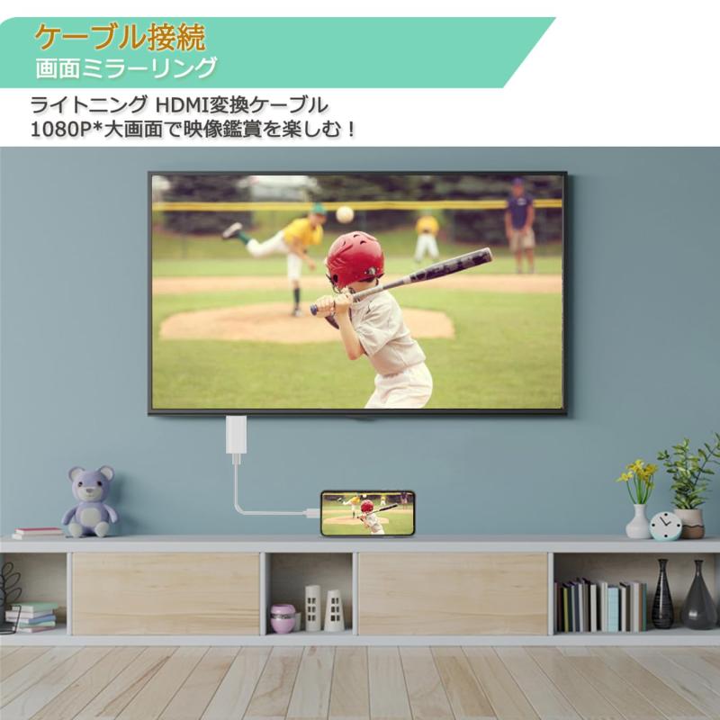 Moowarm i Phone HDMI 変換ケーブル 3