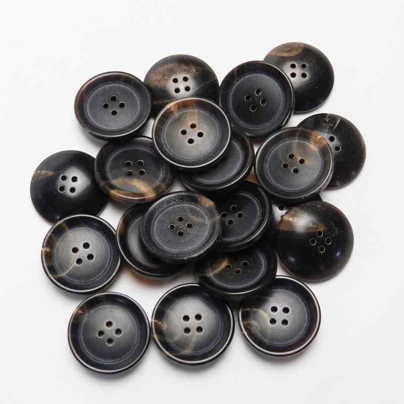 茶色系 水牛ボタン 19mm 4穴 20個入り 7134ON-19-BR-232