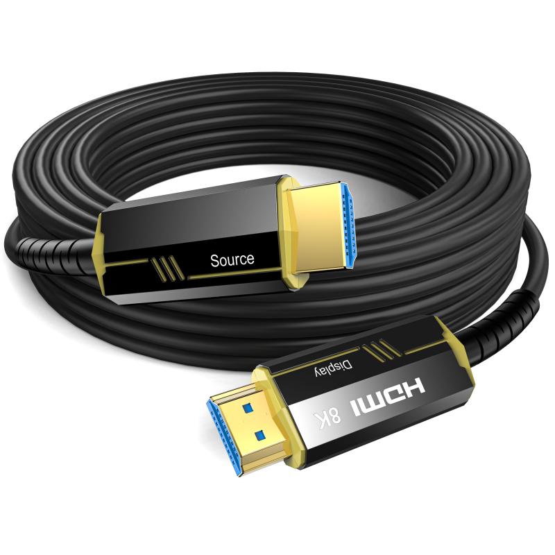乐天商城 - DGHUMEN 8K 4K 光ファイバーHDMI ケーブル 耐久 48Gbps ウルトラハイスピード HDMI 2.1 ケーブル 8K@60Hz 4K@120Hz eARC HDR DTS:X Dolby Atmos HDCP 3D PS5/Switch