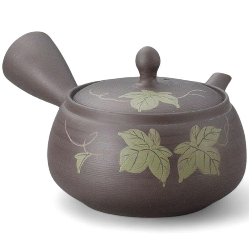 乐天商城 - J-kitchens 新茶 ポット 常滑焼 さわやか網 急須 茶こし 付 390cc 日本製