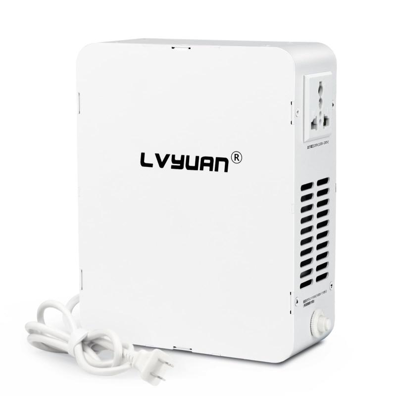 LVYUAN（リョクエン）変圧器 2000VA 2000W 海外電気製品を日本で使用 昇圧器 昇圧機 アップトランス 電源トランス 100V/110V to 220V/240V 2AC口 家庭用電子式変圧器 軽くて コンパクト 安全 静音変圧器