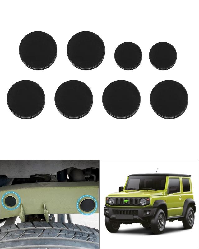 Auto Spec スズキ ジムニー シャーシ防水プラグ 防水栓 JB64W JB74W シャーシラバーホールカバー ダストプラグ H30.7-現行 Jimny 車種専用設計 外装パーツ カー用品 ABS製 保護プラグ 変形なし アクセ