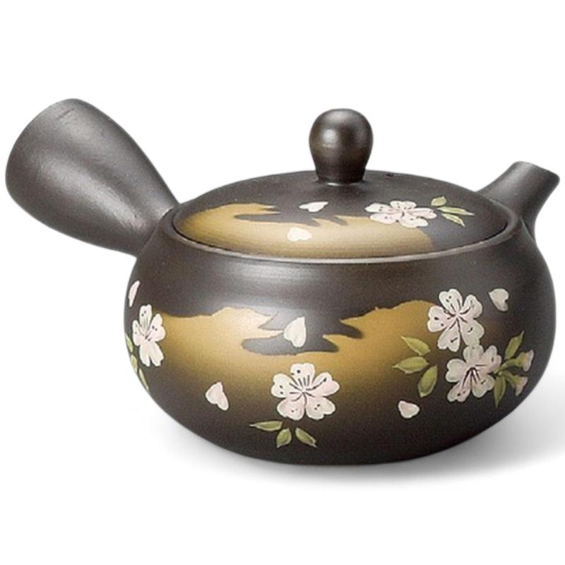 Rakuten - J-kitchens 緑茶 ポット 常滑焼 かご網 急須 茶こし 付 370cc 日本製