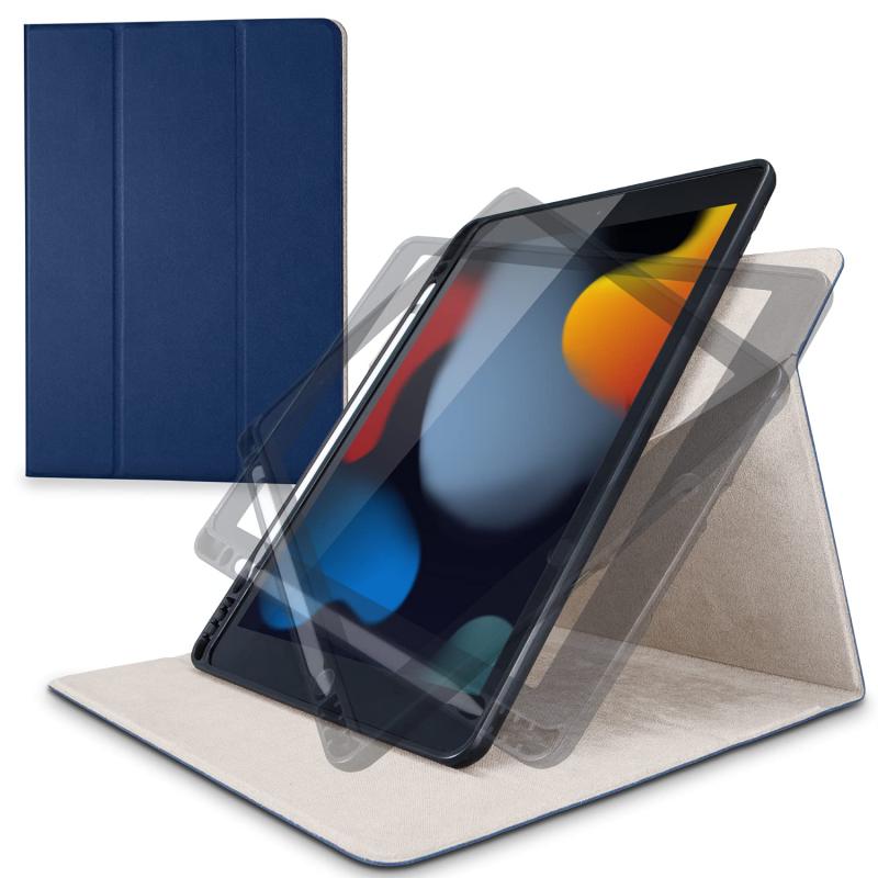 エレコム iPad 10.2 2019年モデル フラップケース 360度回転 Pencil収納 スリープ対応 ブTB-A19RSA360シリーズ