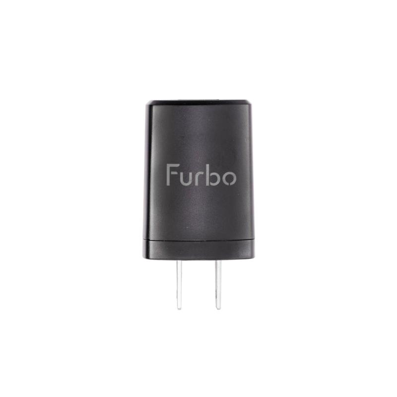 乐天商城 - Furboネコカメラ -360°ビュー AC 電源アダプタ 単品 Black 黒 USB Type-Aポート対応