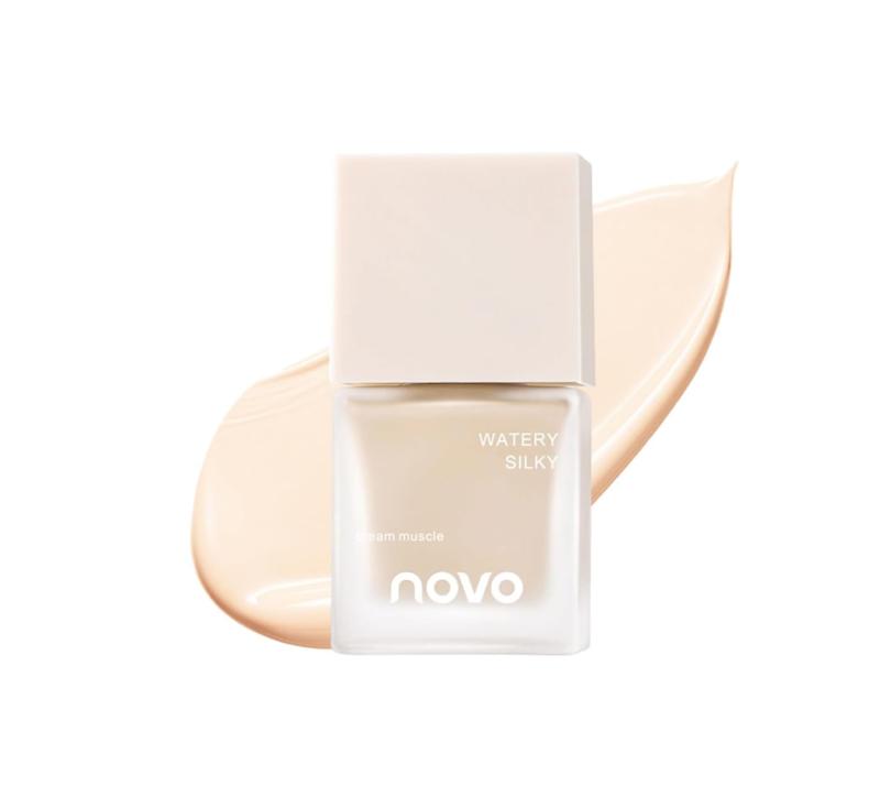 NovoUnow リキッドファンデーション 軽量で通気性に優れ メイクが長持ち 透明感があり 長時間持続するファンデーション【軽くて透明感のあるマットメイクは高級感があります。】軽くて透明感があり、ソフトフォーカスのマットな表面を作り出し、...