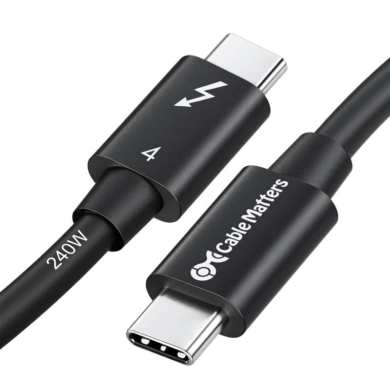 [Intel認定] Cable Matters Thunderbolt 4 ケーブルCable Matters [Intel認定] 40Gbps Thunderbolt 4ケーブル。