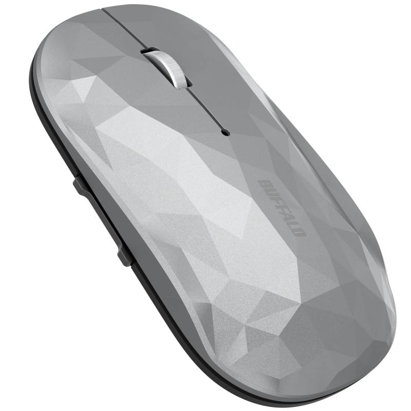 バッファロー ワイヤレス モバイルマウス Bluetooth FLEXUS 薄型軽量 5ボタン  無線 静音 BlueLED MIL規格準拠 dpi切替(600/1200) プレゼンテーションモード搭載 節電モデル 最