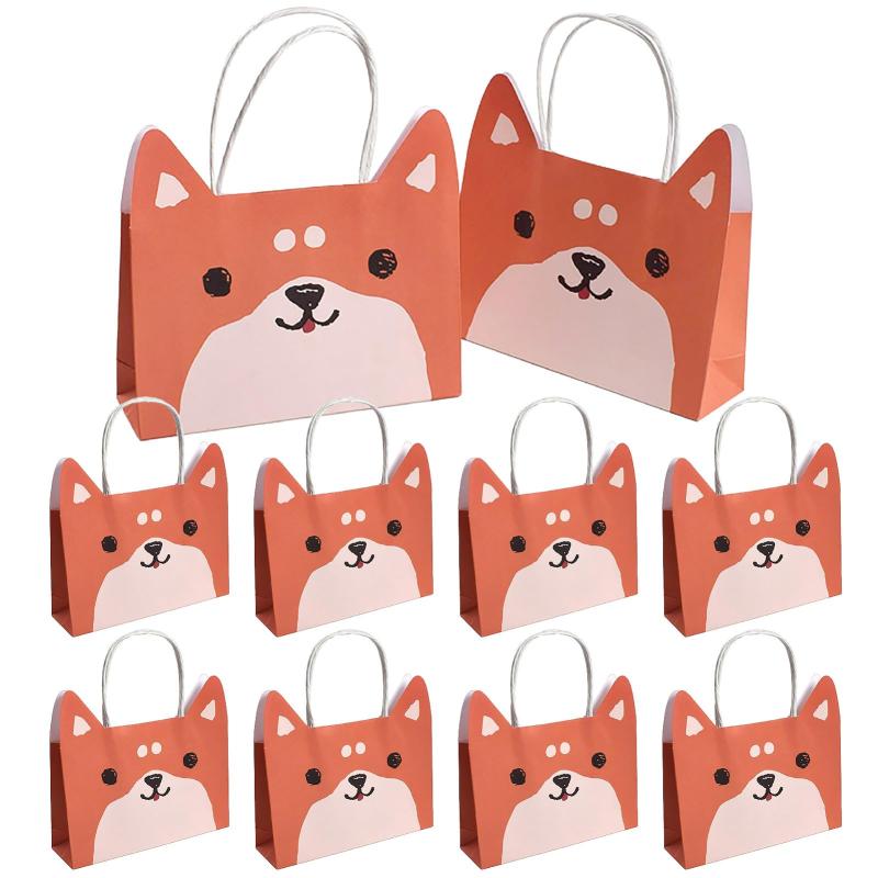 Rakuten - Boono 柴犬 小さい ラッピング 紙袋 手提げ プレゼント袋 アニマル紙袋 ギフト 包装 日常使い