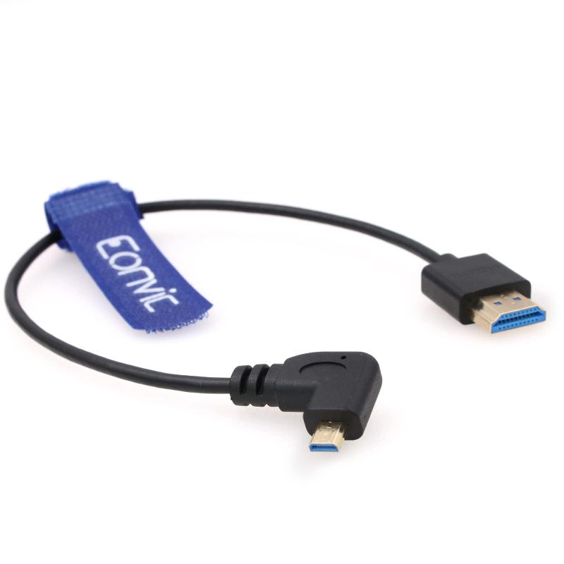 Eonvic 高速 8K Micro HDMI - HDMI 2.1 編組コイル ケーブル Sony F55 a7S A7S3 A74 BMPCC4k カメラ - Atomos Ninja Ninja V 用