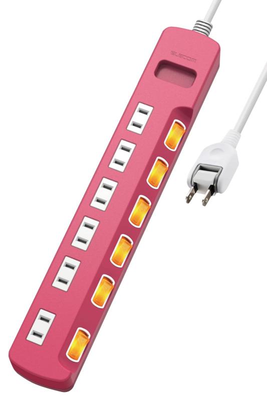 エレコム 電源タップ 雷ガード 個別スイッチ ほこりシャッター付 6個口 3m T-K6A-2630