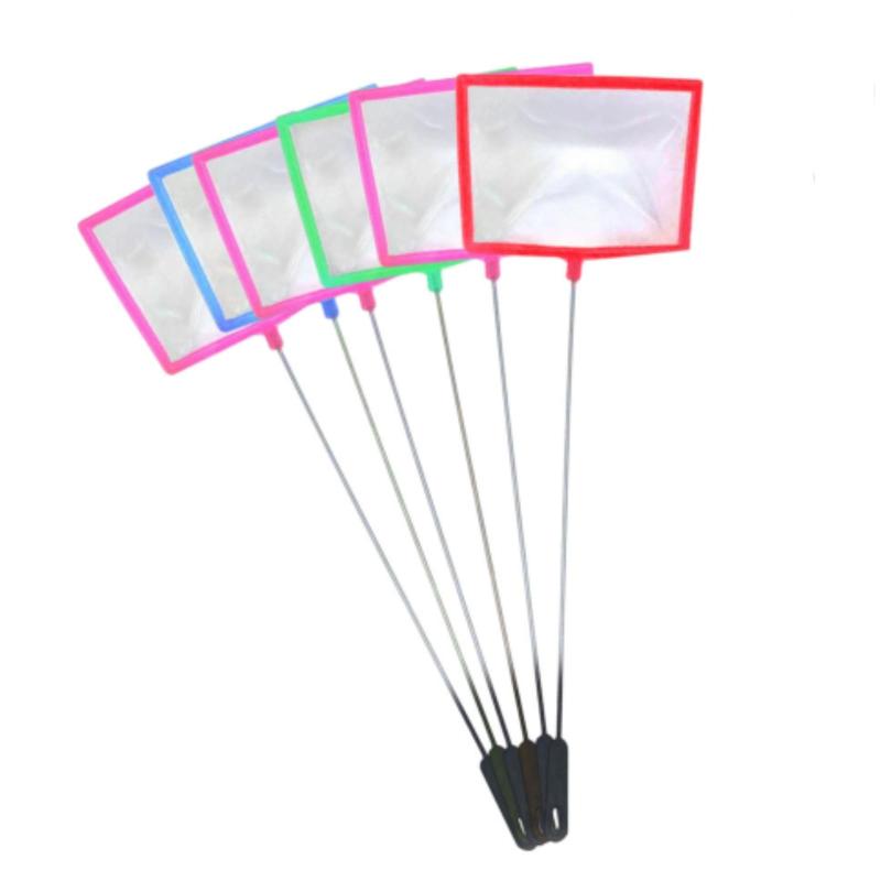 「YFFSFDC」フィッシュネット 丸型と角型タイプ、粗,密2タイプ 観賞魚用ネット ミジンコ バクテリア 釣りネット 釣具 掃除 道具水族館用品 水槽ネット 魚タンク用 軽量ランダムな色