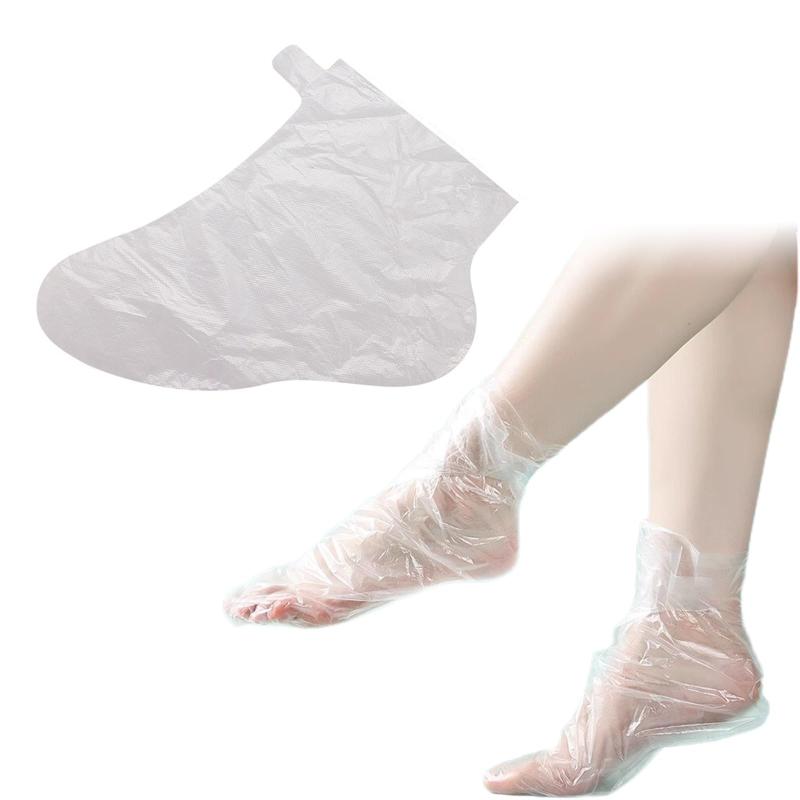 [YFFSFDC] 足カバー 使い捨て シール付き 多用途 足カバー DIY 防水 足保護 感染防止 男女兼用 透明