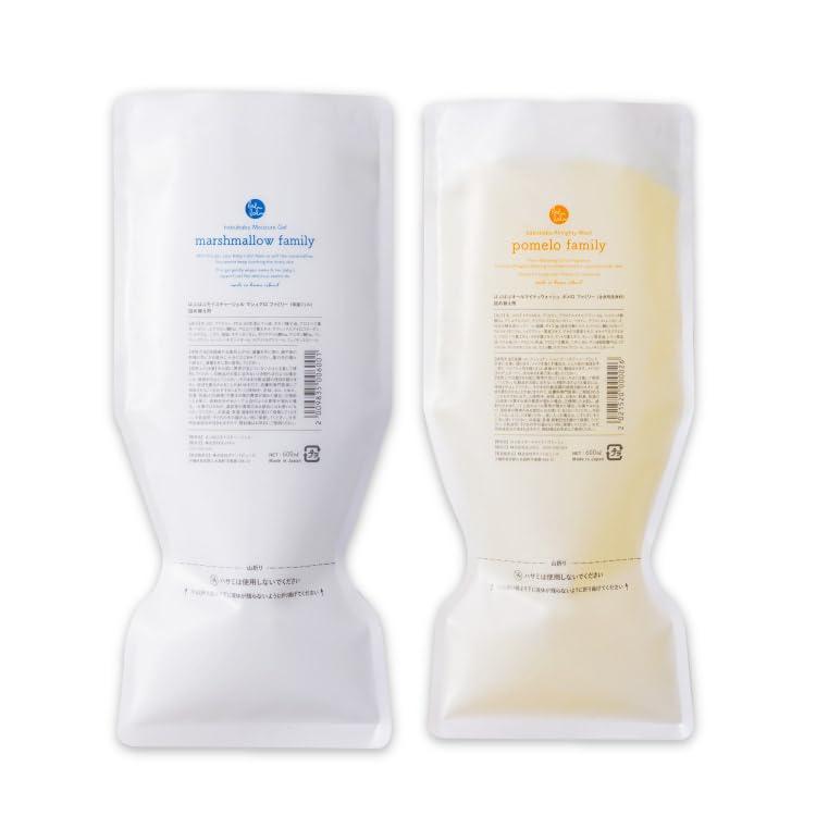 【ばぶばぶストア】ベビーローション マシュマロ &amp; ベビーソープ ポメロ [ 助産師 HISAKO が開発 ] 新生児から使える しっとり 保湿 無添加 オーガニック ベビーミルク 全身シャンプー ベビ 3