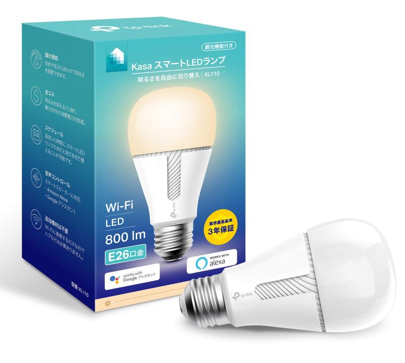 ӥ󥹥ȥ㤨֡ Alexaǧ LEDŵ TP-Link Kasa ޡ LED  Ĵ E26 KL110 800lm ŵ忧 Echo ꡼/Google ۡ/LINE Clova б ɲõספβǤʤ5,013ߤˤʤޤ