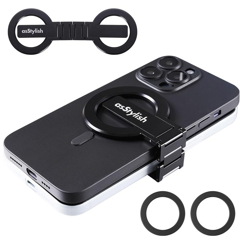 乐天商城 - asStylish Twins Carry: iPhone と Android 用の磁気デュアル電話ホルダー | プロフェッショナル、旅行者、ゲーマー向けの軽量ソリューション | 仕事用と個人用に 2 台の電話を管理