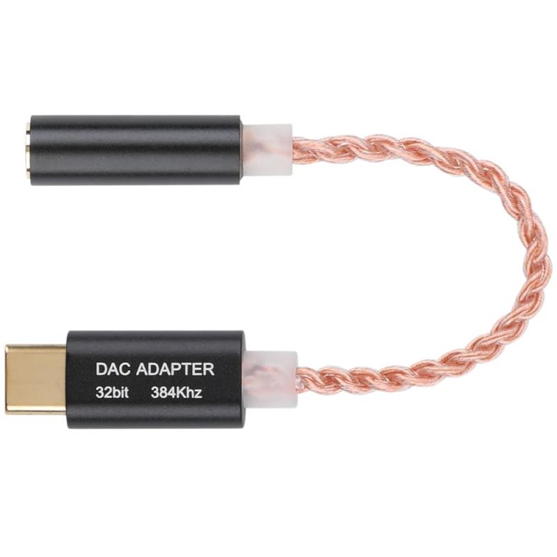  EnergyPower EP-DA10 USB Type-C ポータブルDAC ハイレゾ対応 スマホ用DAC Hi-Fiサウンド 3.5mmオーディオアダプタ USBドングル型DAC USBC 高純度単結晶銅ケーブル 低消費電力 Realtek A