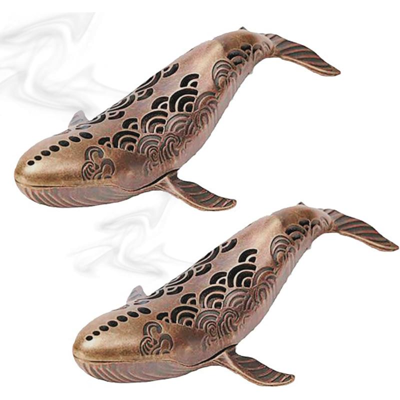 IMPACTオンライン お香立て 灰がこぼれない くじら 香炉 お香 スタンド 横置き インテリア 2個