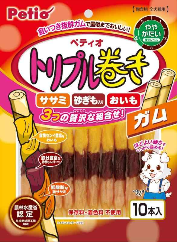 ペティオ (Petio) トリプル巻き ガム 10本入