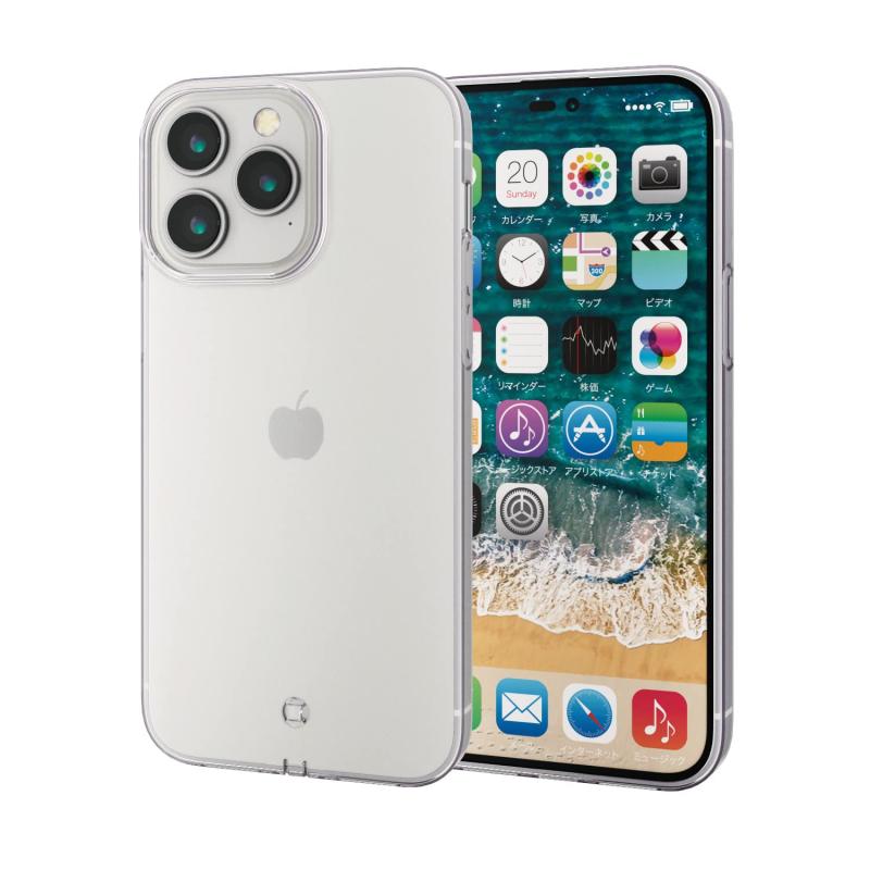 乐天商城 - エレコム iPhone 14 Pro Max ケース カバー ソフト 耐衝撃 衝撃吸収 クリア