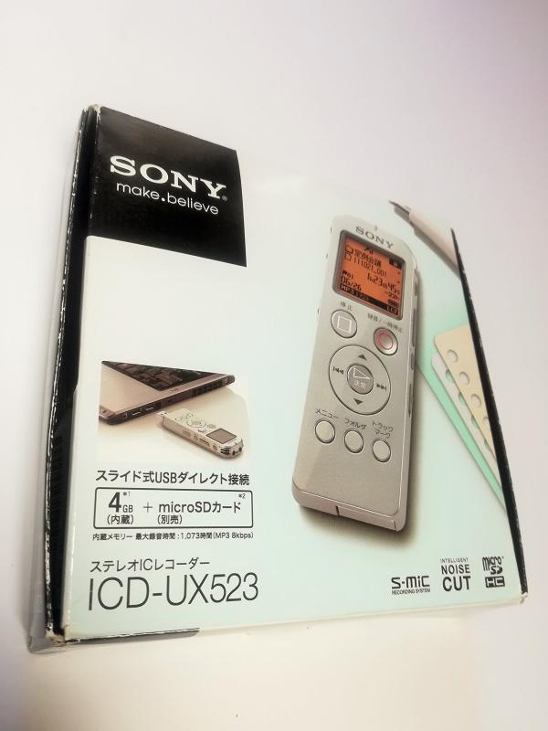 SONY ステレオICレコーダー UX523 4GB ICD-UX523