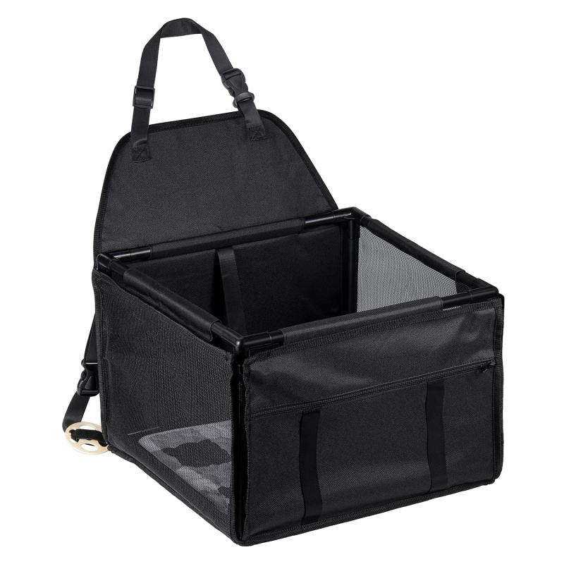 Yullmu 新型ペット用ドライブボックス 車用ペットシート 座席シート 折り畳み式カバー 飛び出し防止 防..