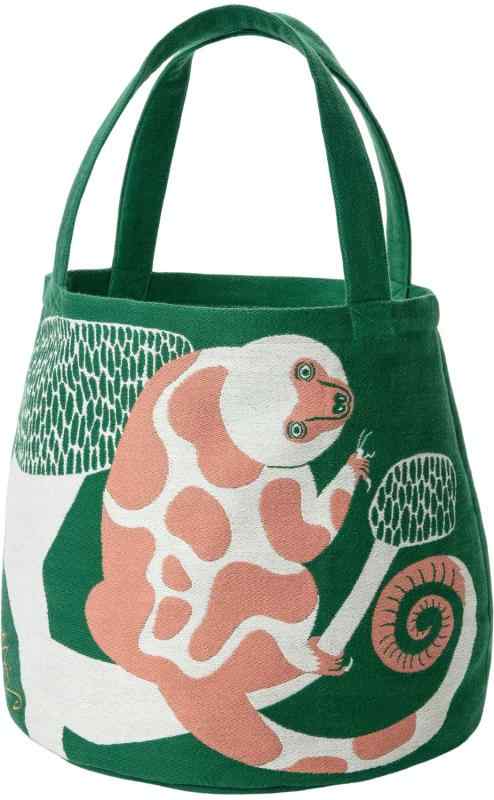 [エンプレットベール] morita MiW トートバッグ 樹枝のシッポのクスクスたち グリーン コロリンとした..