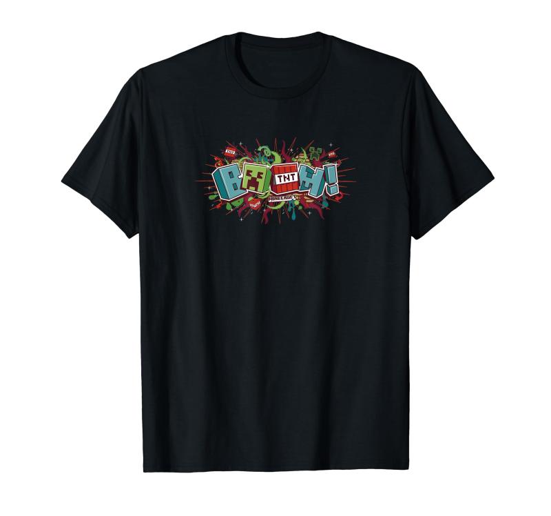 Minecraft Funtage BOOM TNT Explosion Tシャツ