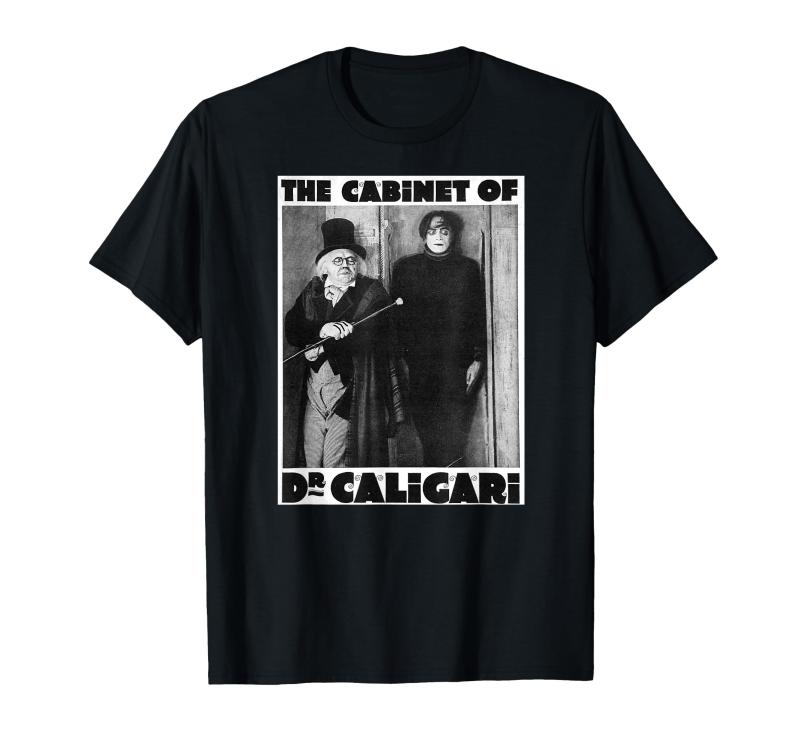 Dr Caligari ハロウィンモンスターポスター ヴィンテージホラー映画 Tシャツ