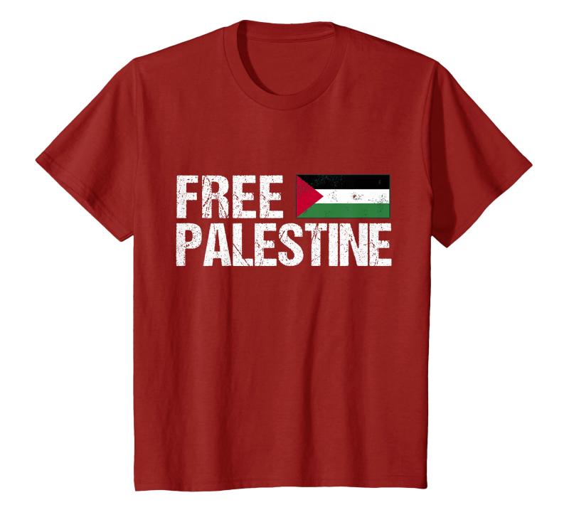 Free Palestine パレスチナの旗無料パレスチナ Tシャツ