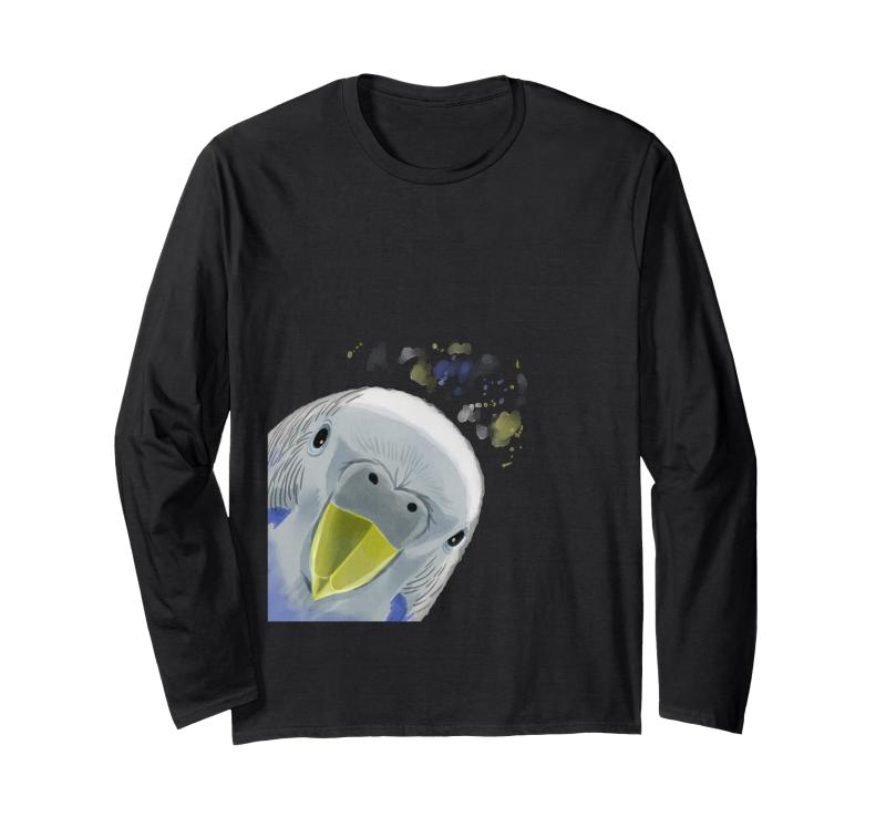 Rakuten - 面白い好奇心インコのセキセイインコ 長袖Tシャツ