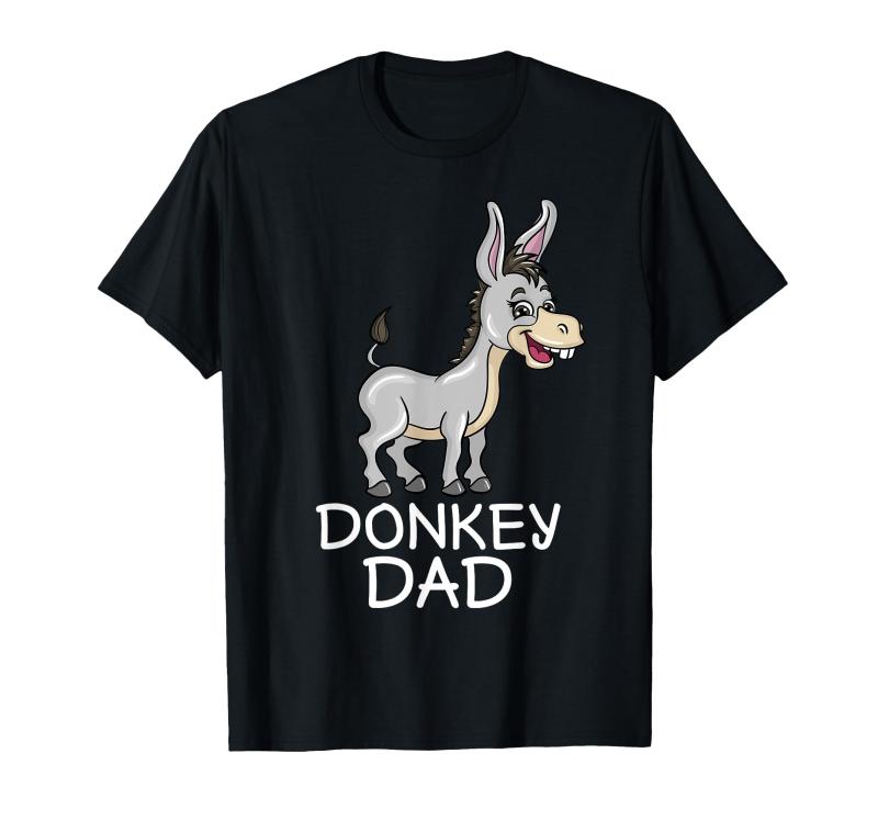 Rakuten - かわいいロバ お父さんへのギフト ファーマー イラスト 面白いギフト Tシャツ