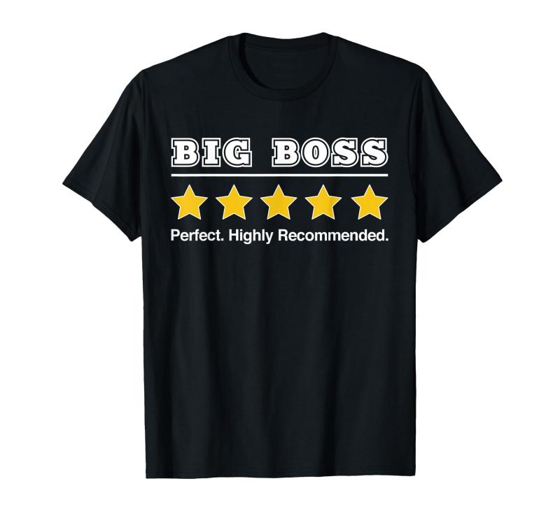 Rakuten - Big Boss Dad 5つ星 面白いギフト Big Boss 父の日 Tシャツ
