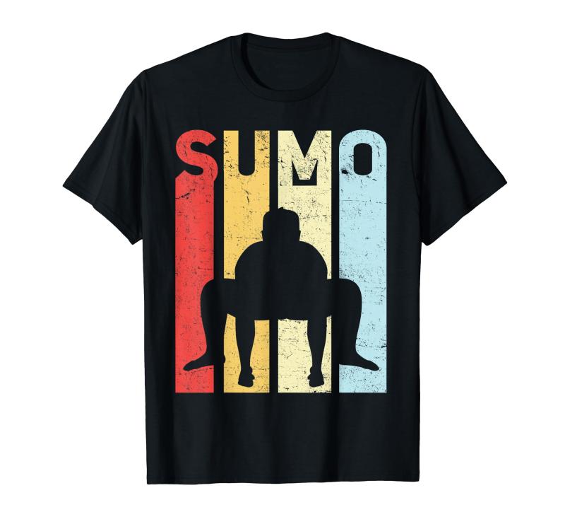 ヴィンテージ 相撲 扇子 レトロ 相撲 Tシャツ
