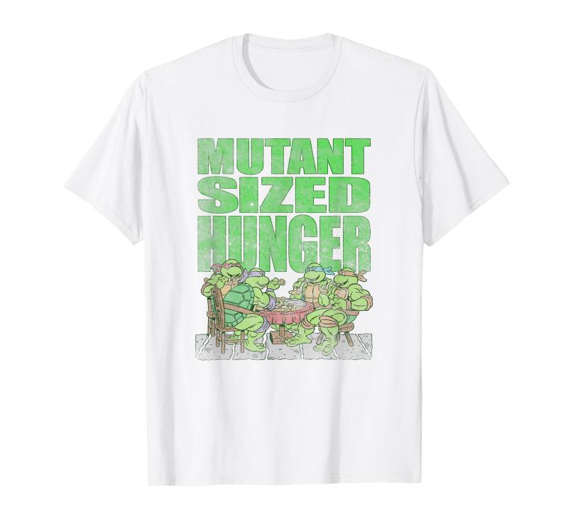 Teenage Mutant Ninja Turtles Mutant Hunger Pizza Distressed Tシャツ