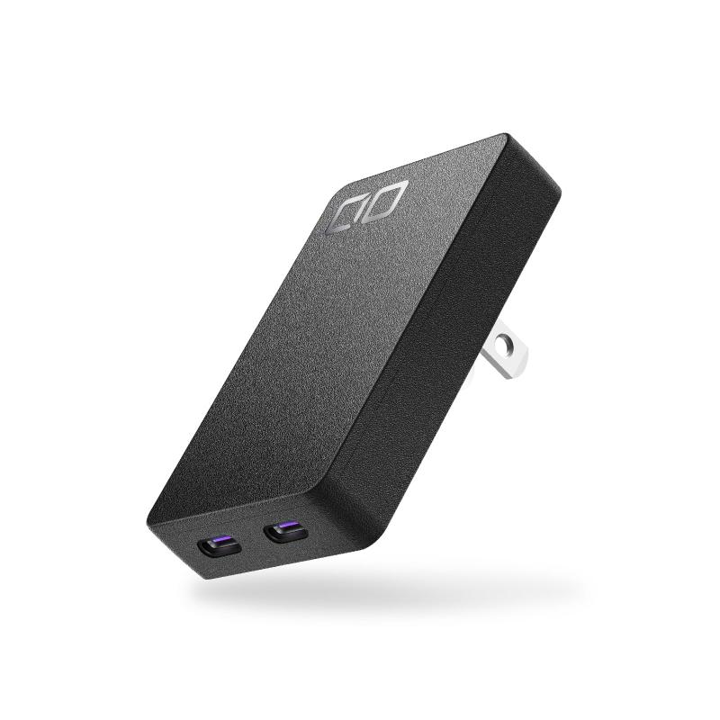 CIO NovaPort SLIM 45W 充電器 USB-C PD 薄型 2ポート 13mm GaN 高出力 小型 急速充電器 タイプc Type-C 同時充電 iPhone 13 / 14 / 15 Pro Max Android Galaxy Ma