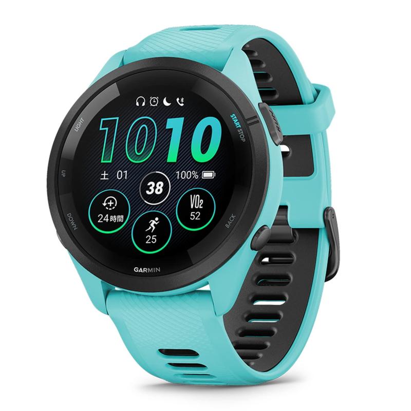 GARMIN(ガーミン)GPSランニングウォッチ Forerunner 265 Music 【ロングバッテリー/超軽量/高精度GPS/色鮮やかなAMOLEDタッチディスプレイ/アプリと連携してデータ管理/睡眠スコア・Body Battery計測/Musi