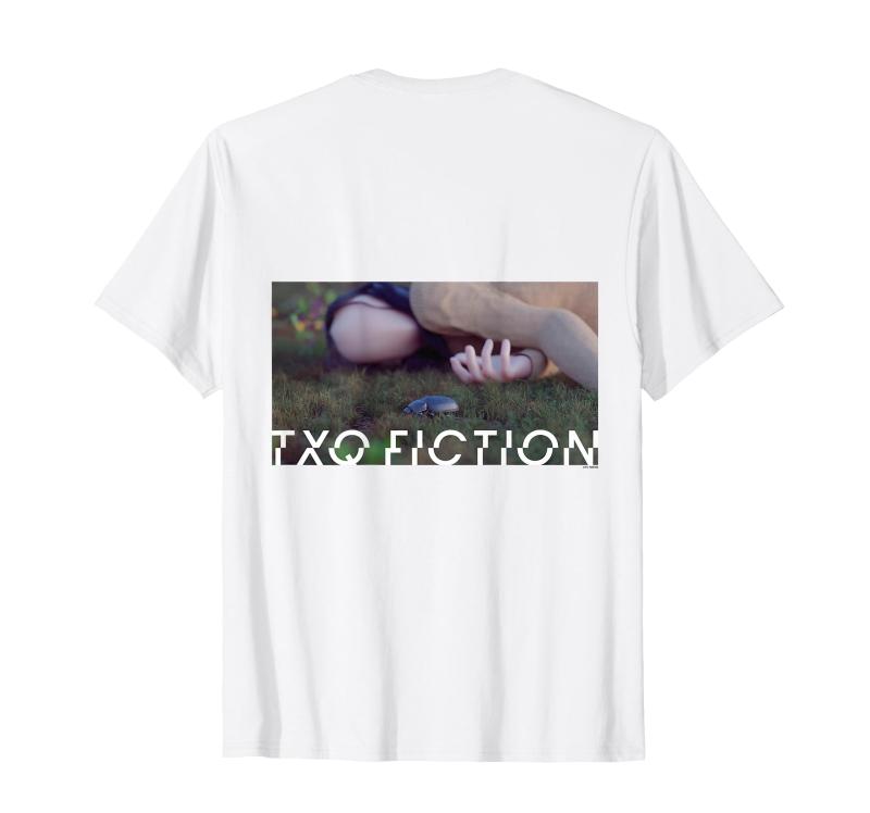 TXQ FICTION 白Tシャツ（半袖）背面 Tシャツ