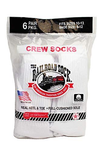 乐天商城 - [レイルロードソック] MADE IN U.S.A. 6P CREW WORK SOCKS (WHITE)