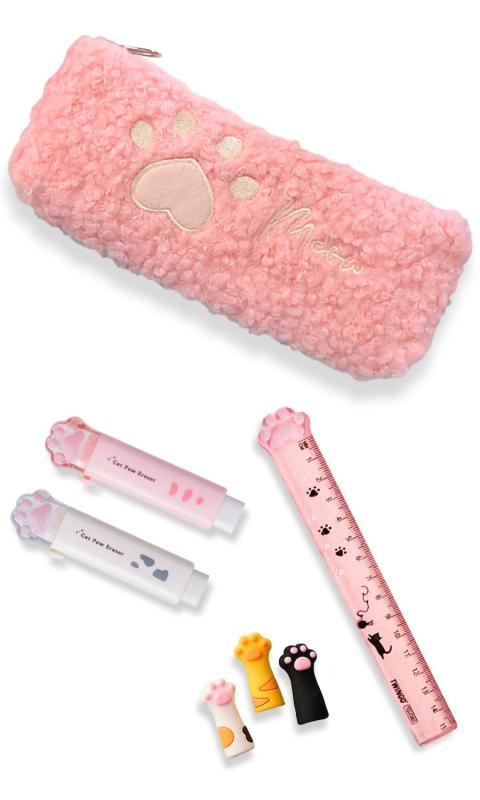 【village river】小学生女子が喜ぶプレゼント 文房具 文房具セット 女の子 プレゼント 小学生 肉球 肉球セット 筆箱 筆箱セット vision-stores-10049790 ビジョンストア サンプル画像2