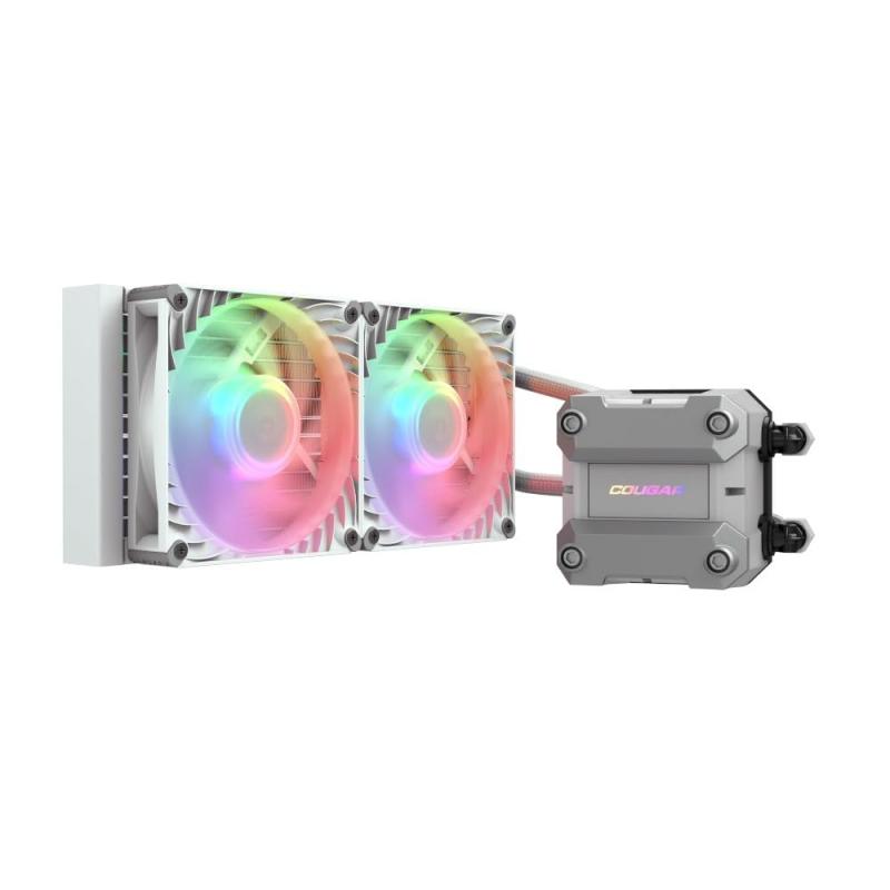 乐天商城 - COUGAR 冷却性・静音性を向上「POSEIDON ULTRA ARGB」240mm簡易水冷クーラー ホワイトカラーモデル [ CGR-PSDUTRGB-W-240 ]